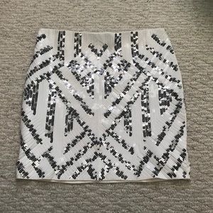 Express Sparkly mini skirt